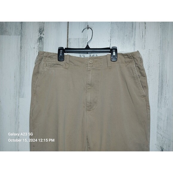 Polo Jeans Company Ralph Lauren Men's Tan Chino Pants Size 33X30 (Actual 35x29) - Picture 3 of 11